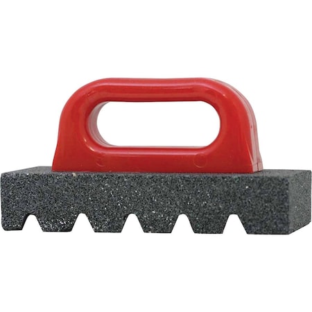 All-Source 8 In. Fluted Rubbing Brick with Handle 6068